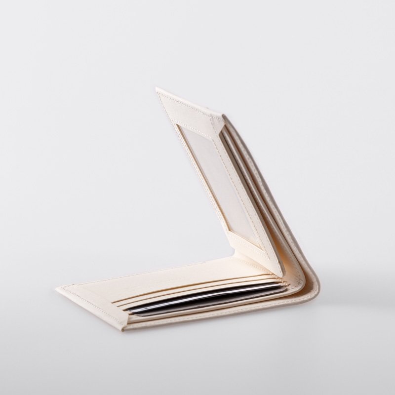轻薄 相片款 可水洗纸 短夹 / 纸 钱包 / 纸 皮夹 / 米白 - 皮夹/钱包 - 纸 白色