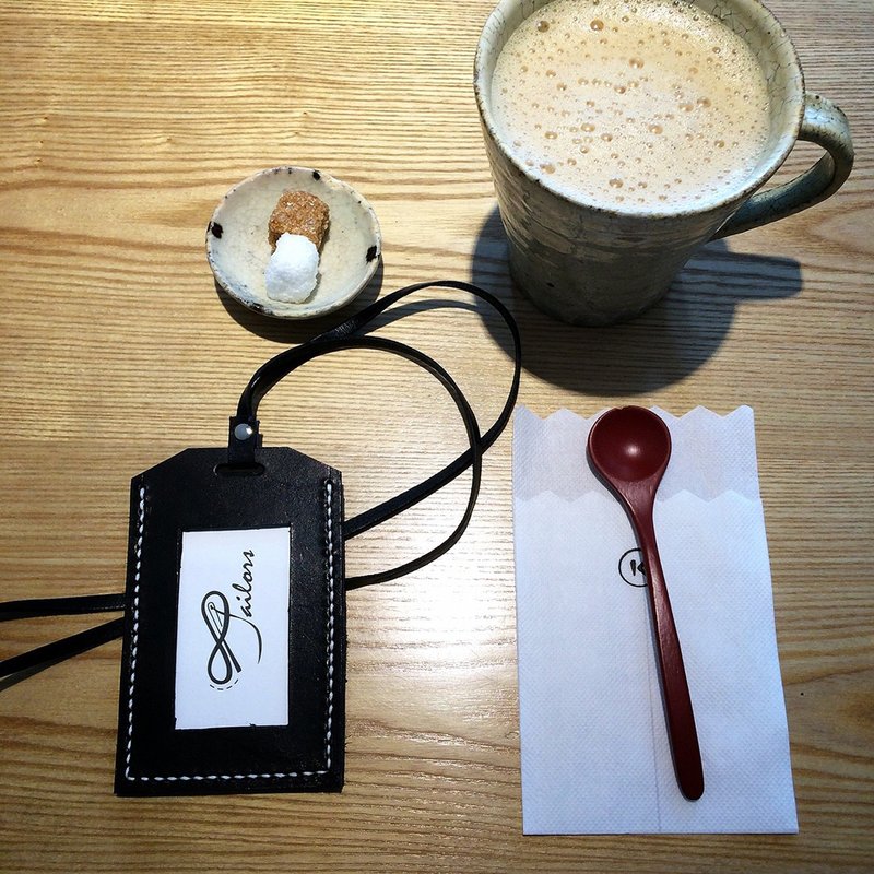 帅气一阵风 真皮 证件/车票卡夹 - 证件套/卡套 - 真皮 黑色