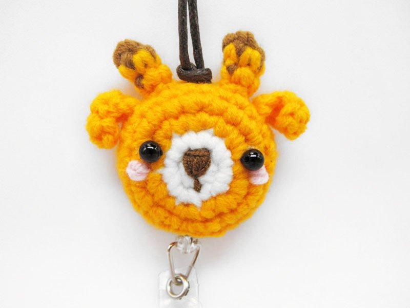 长颈鹿-伸缩票夹-附皮绳 - 证件套/卡套 - 压克力 橘色