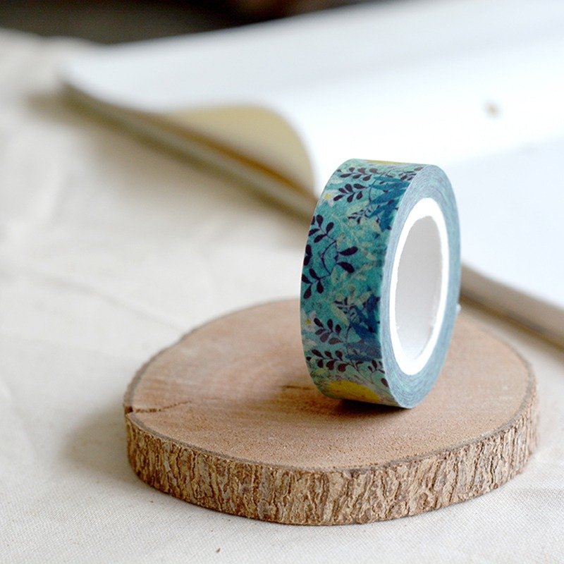 ◆◆年终特价◆◆【岛屿记忆】四月望雨-月夜愁 - 纸胶带 - 纸 绿色