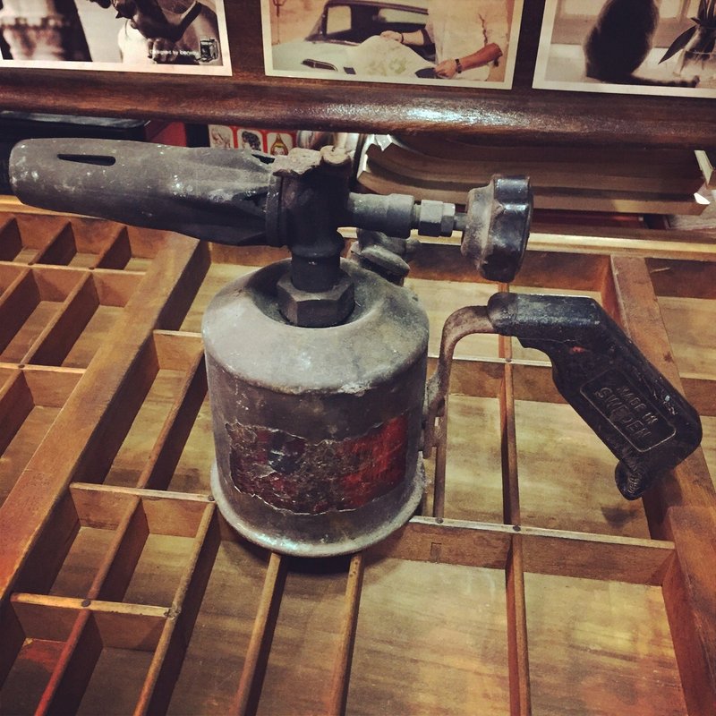 英国制 旧时金属喷灯 - 其他 - 其他金属 红色