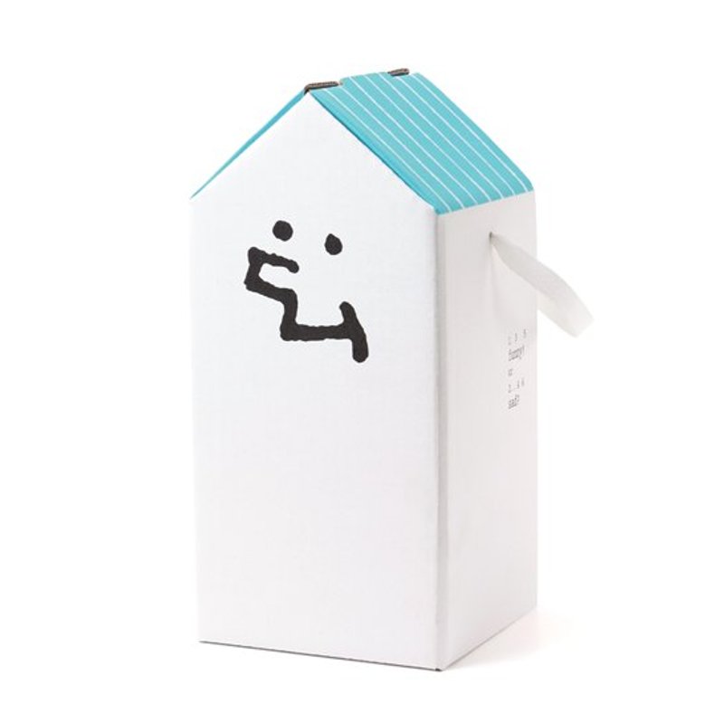 爱的小屋／水蓝色快乐／大屋款 - 手提包/手提袋 - 纸 蓝色