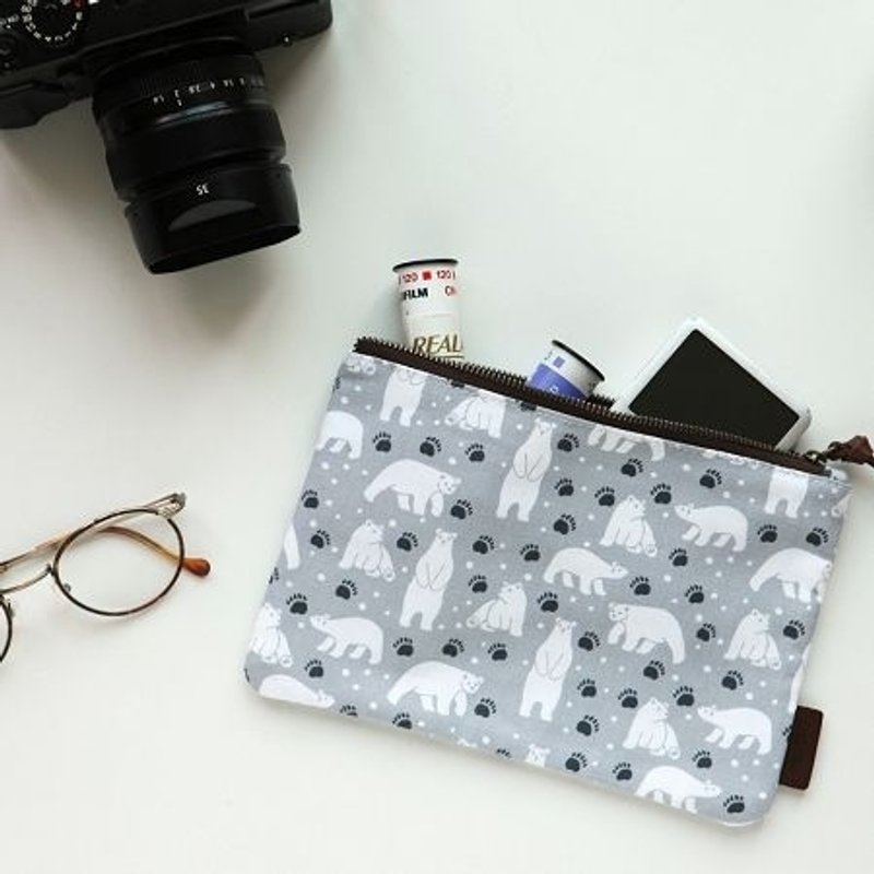 Dailylike 北欧风布柄万用包-北极熊,E2D83891 - 化妆包/杂物包 - 其他材质 多色