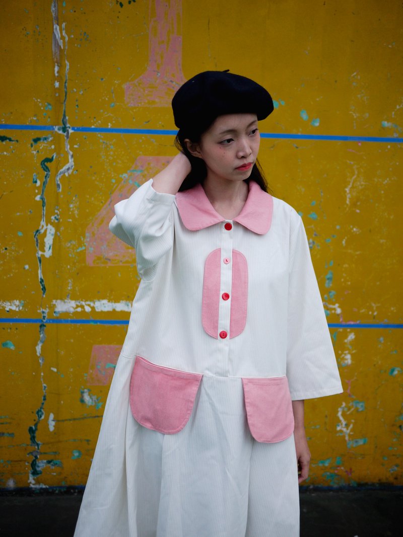 最后一件1+1粉红几何洋装 - 洋装/连衣裙 - 其他材质 粉红色