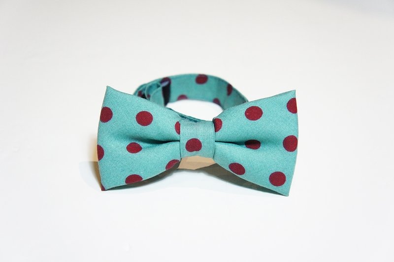 Stone as chic 水玉点点啾啾/领结Tie - 领带/领带夹 - 其他材质 绿色