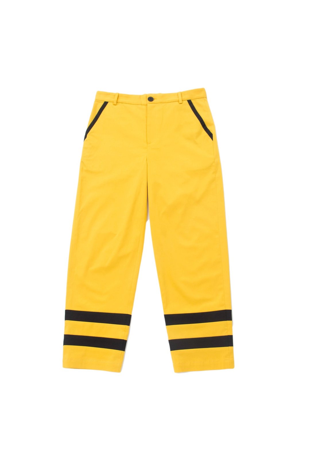 Sevenfold - Color matching stitching pant 撞色拼接长裤 (黄) - 男士长裤 - 棉 黄色