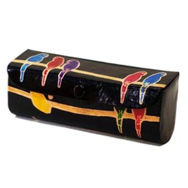 地球树fair trade-“山羊皮系列”- 眼镜盒(鹦鹉) - 铅笔盒/笔袋 - 真皮 