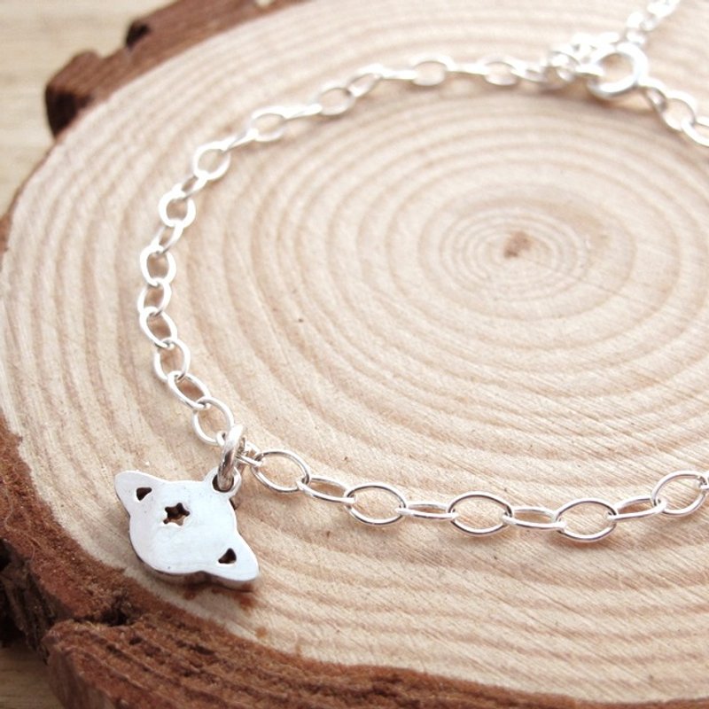 手工纯银手链-宇宙行星-64design - 手链/手环 - 其他金属 白色