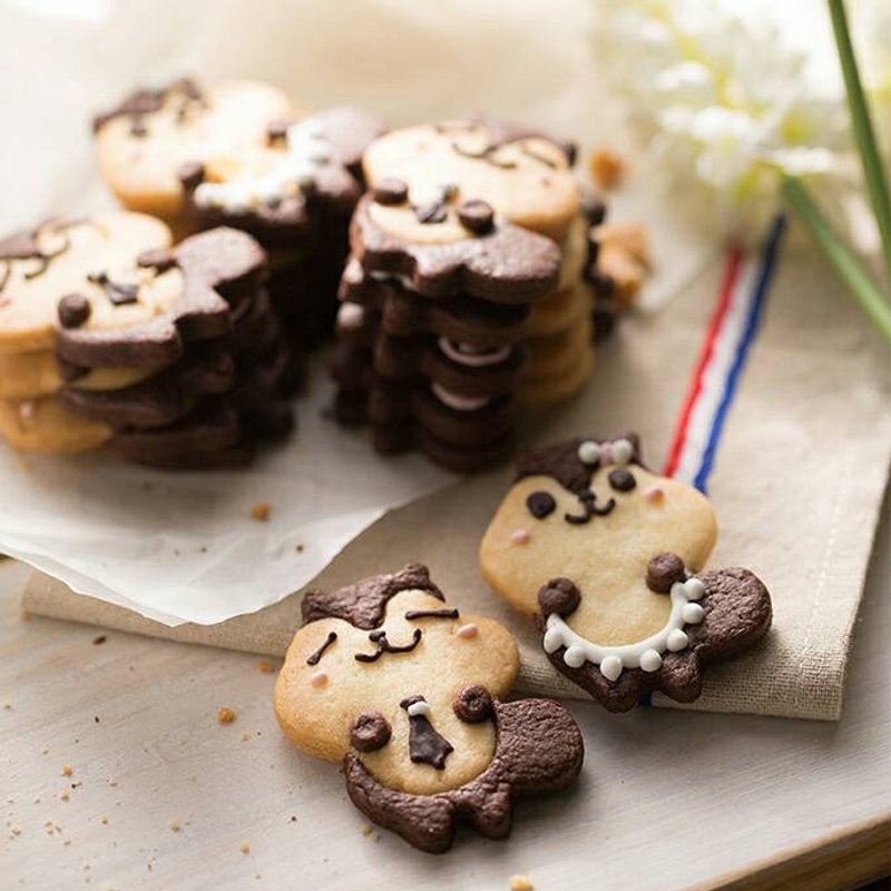 超可爱松鼠情侣饼干  5男5女共10只 - 手工饼干 - 新鲜食材 多色