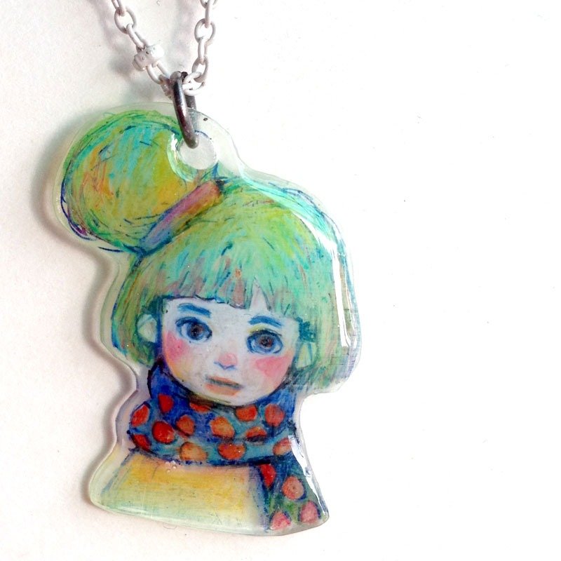 [tomoq]透明个性女孩颈链 - 颈链 - 其他材质 多色