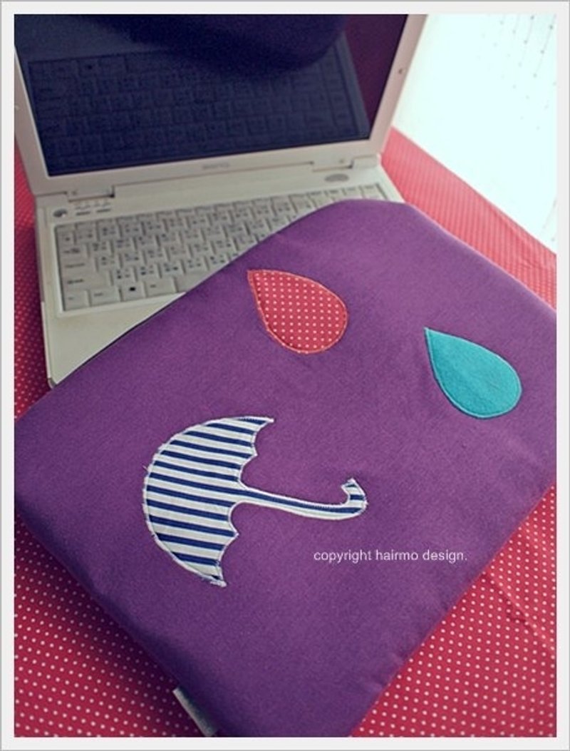 hairmo。下雨了电脑 / I Pad保护套-紫(紫色布料已改) - 电脑包 - 其他材质 紫色