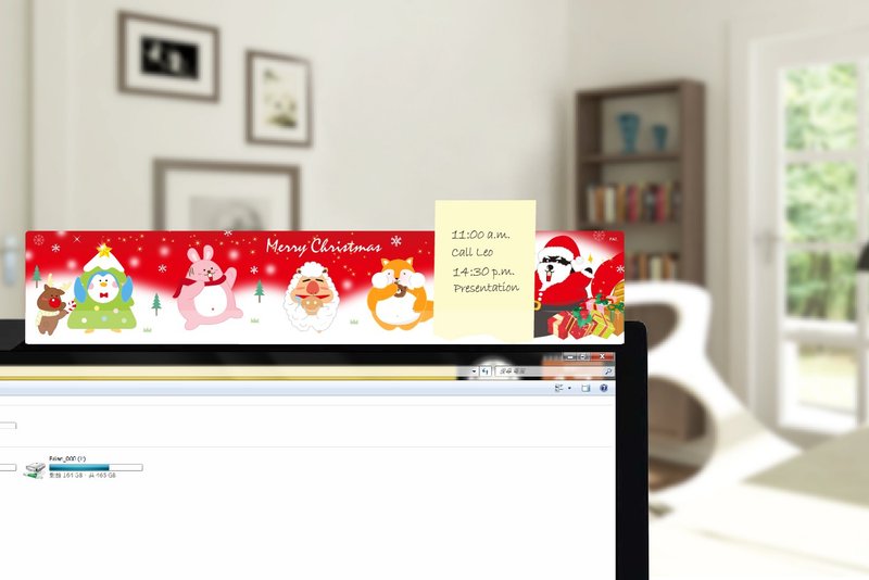 叮叮当~圣诞快乐款-夹心留言备忘板-限量发售 - 贴纸 - 塑料 红色