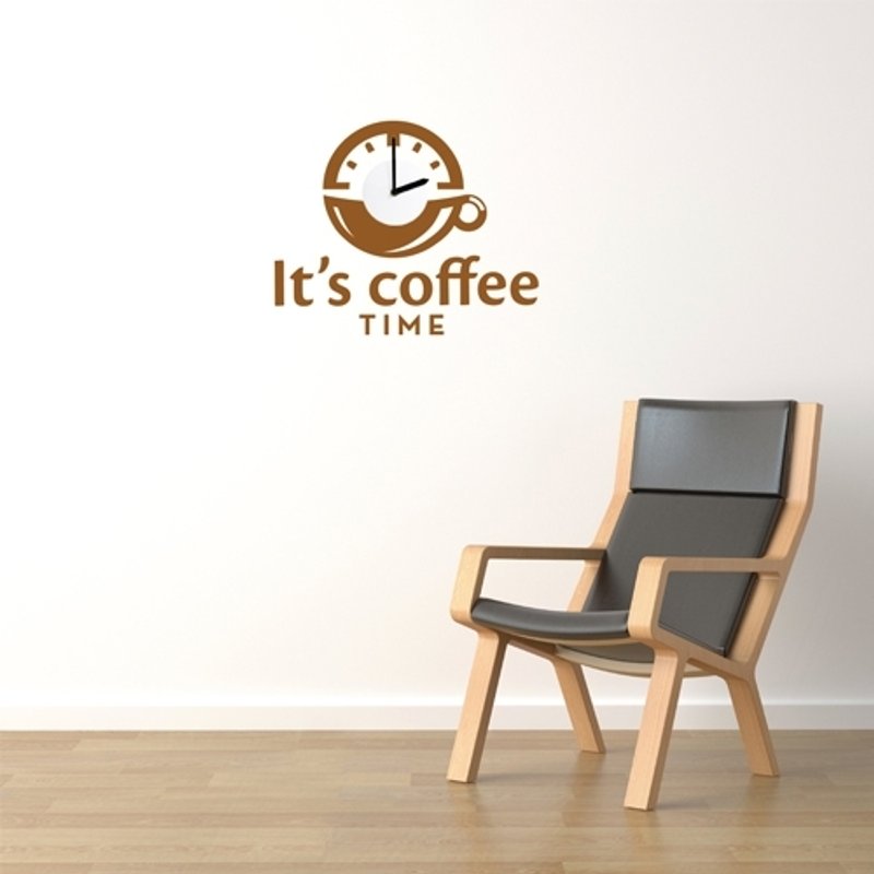 《Smart Design》创意无痕壁贴◆咖啡时光(机芯) - 时钟/闹钟 - 塑料 黄色