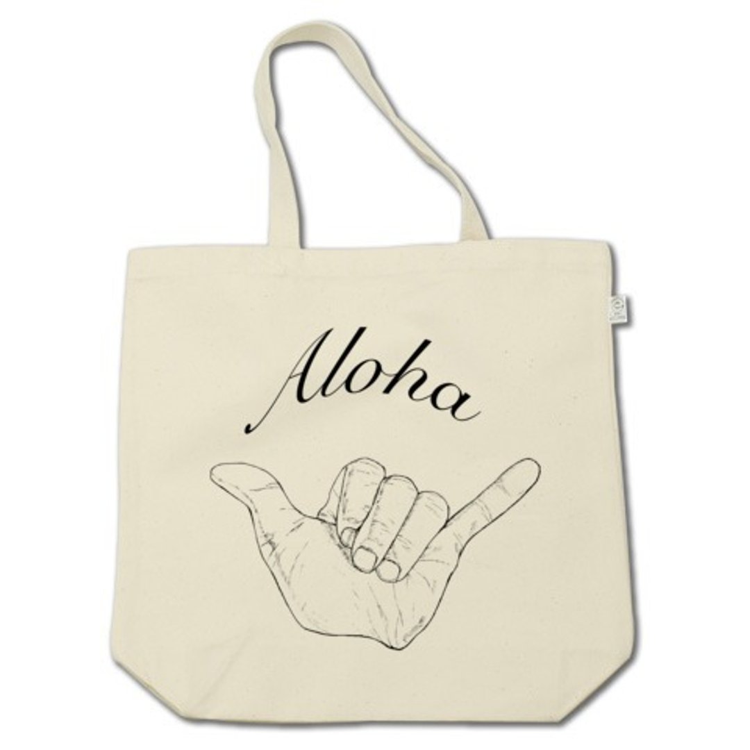 Aloha (tote bag) - 手提包/手提袋 - 其他材质 金色