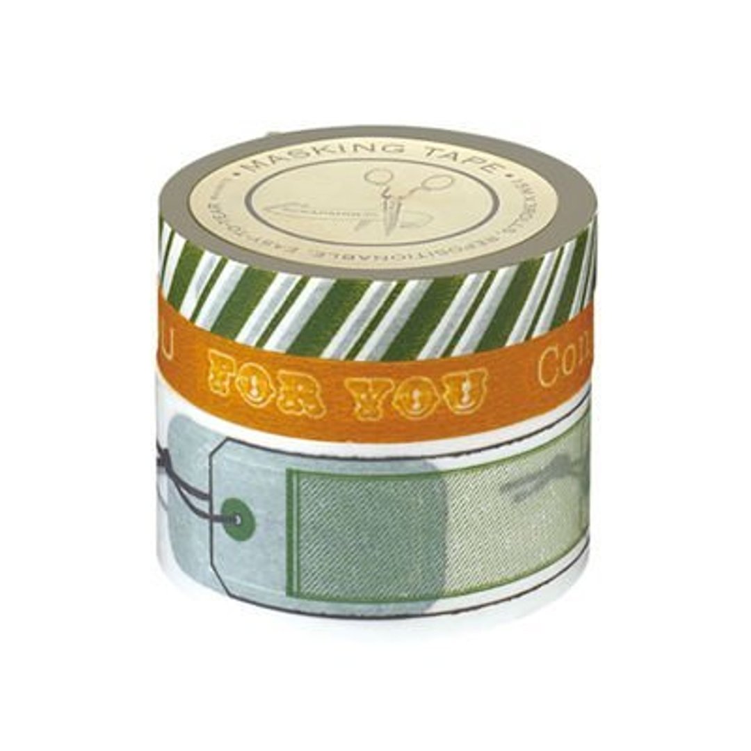 Marks MT和纸胶带 Scrapholic 礼物标签 - 橄榄绿(SCH-MKT9-OL) - 纸胶带 - 纸 绿色