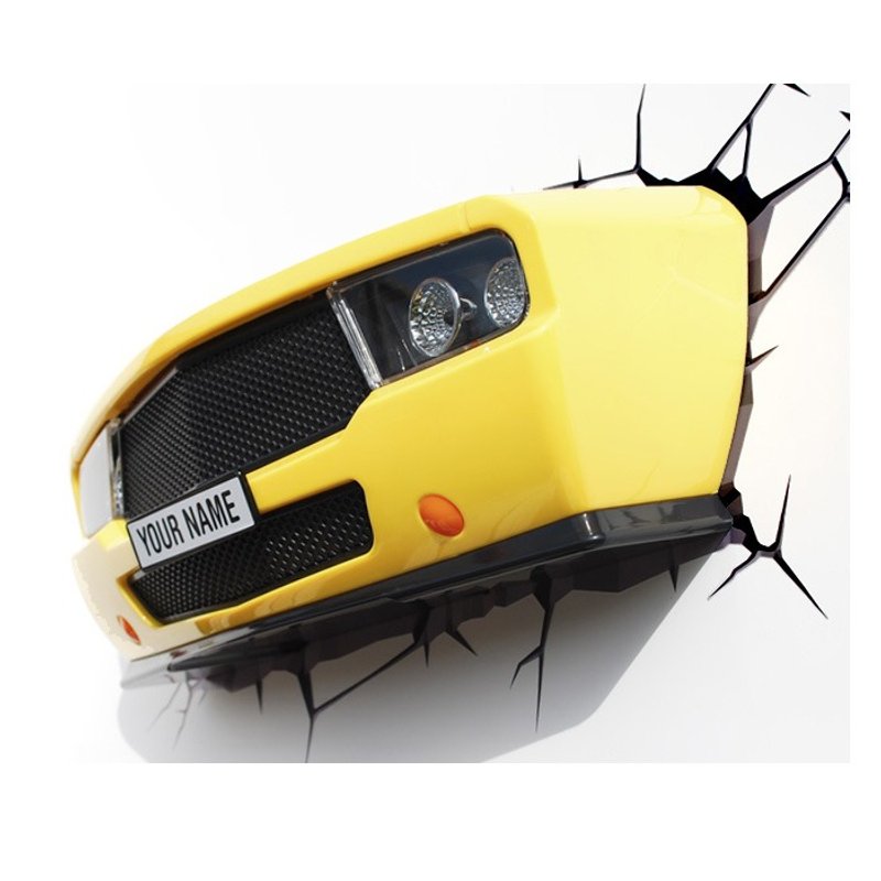 3D造型壁灯 - 黄色肌肉车 - 灯具/灯饰 - 塑料 黄色