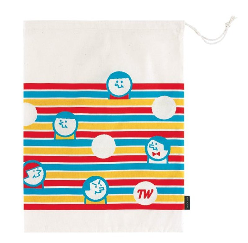 “一起去旅行”大束口袋 - 手提包/手提袋 - 棉．麻 红色