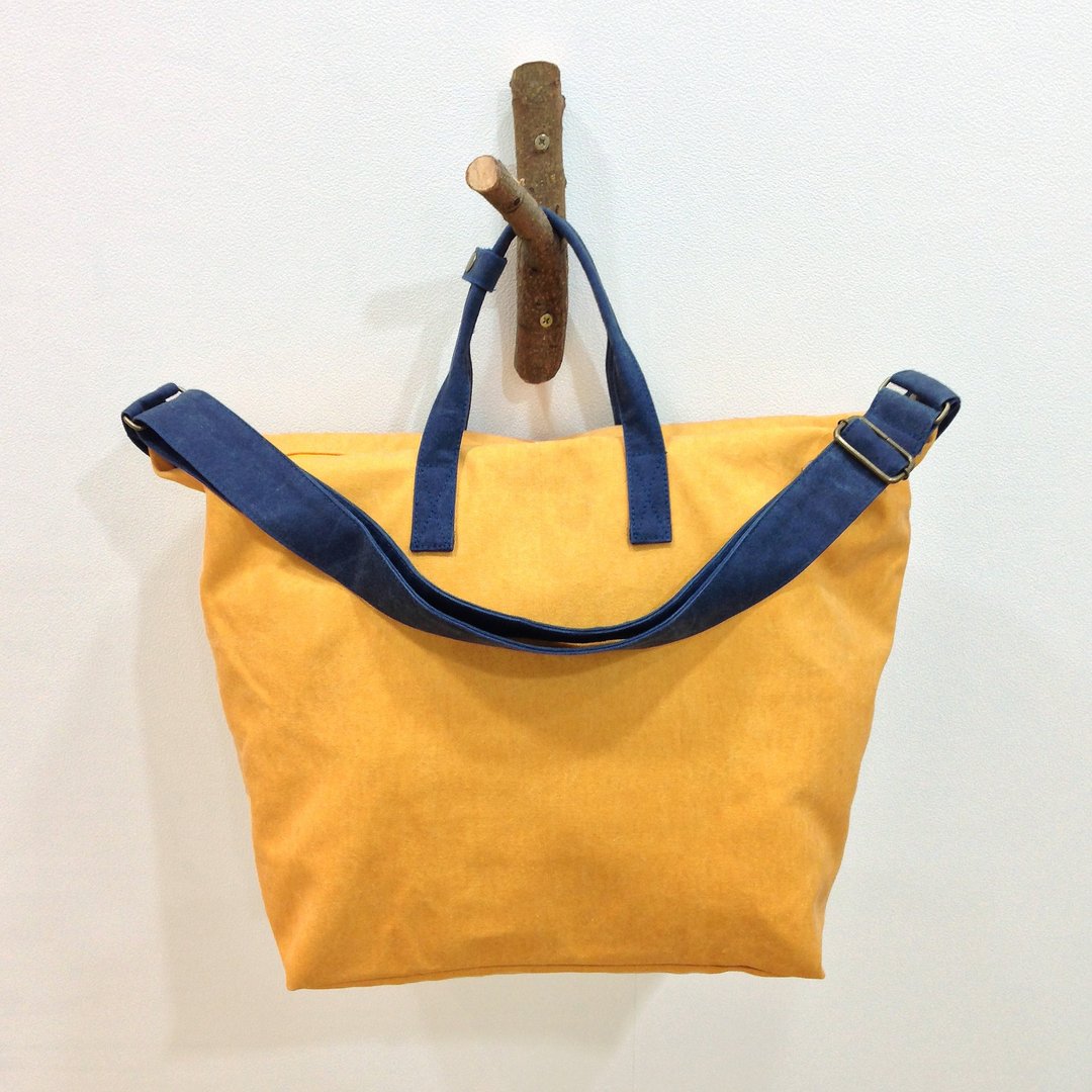 【 出清品 】军舰寿司帆布斜背包 / 酪黄色海胆 / - 侧背包/斜挎包 - 其他材质 黄色