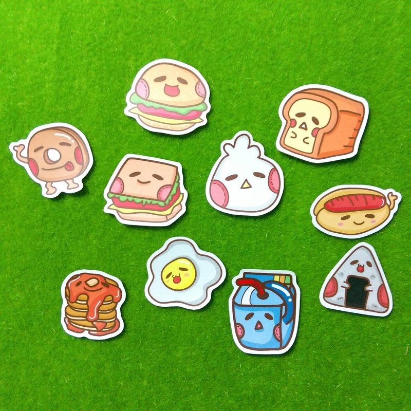 一日之计在于晨 / 贴纸包 - 贴纸 - 纸 黄色