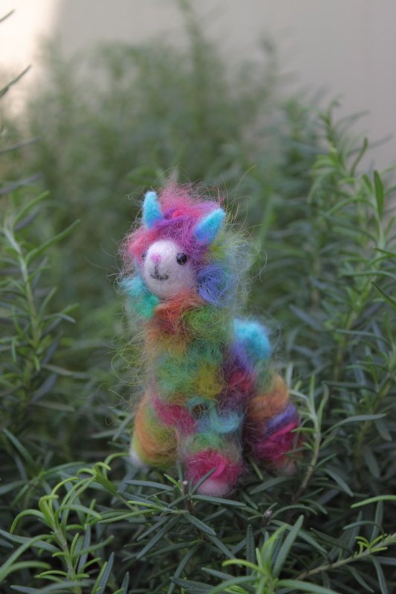 NEW 2013年新色 迷你羊驼吊饰兼项链 订做款 - 项链 - 羊毛 多色