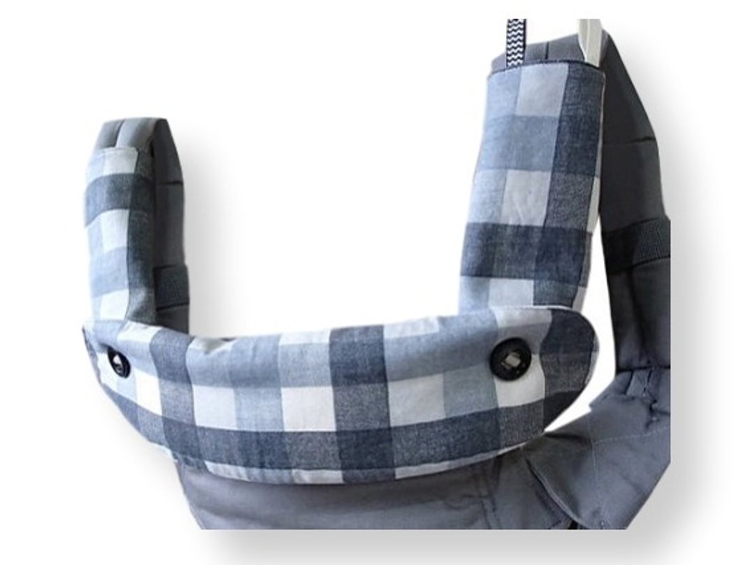 Ergo 360 / Adapt / Omni BIB, Drool Pads, 嬰兒背帶口水巾, Gray Plaids, Japanese Fabric - 其他 - 其他材质 灰色