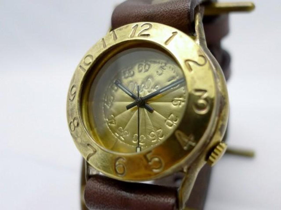 HandCraftWatch Explorer2-B Brass GD / BR # 275 - 女表 - 铜/黄铜 金色