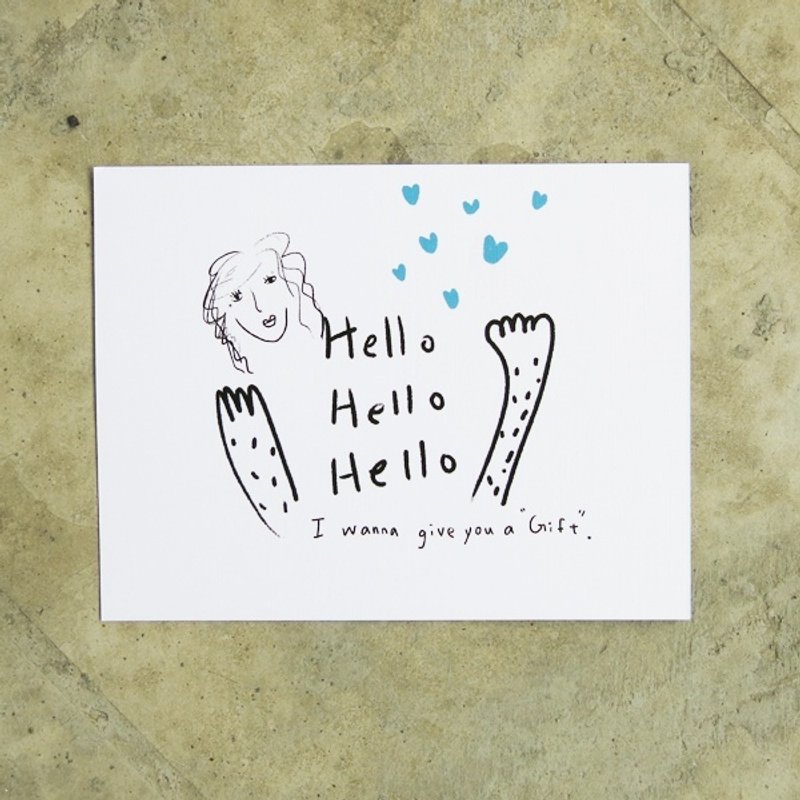 情人节 给你/妳 系列明信片(单张) - 卡片/明信片 - 纸 白色