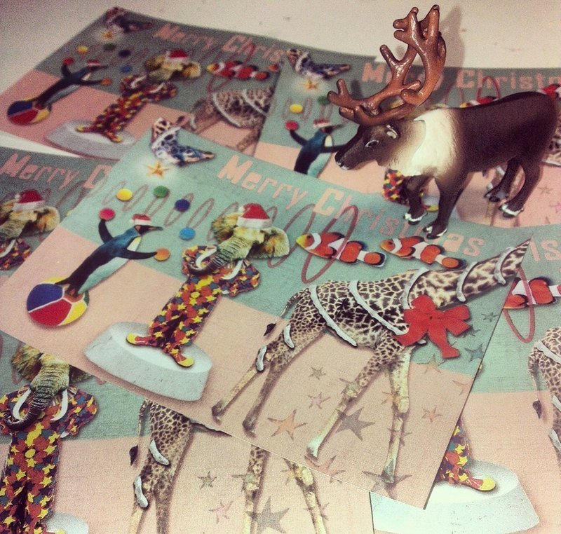 动物儿圣诞欢乐会★明信片/圣诞节/限定 - 卡片/明信片 - 纸 多色