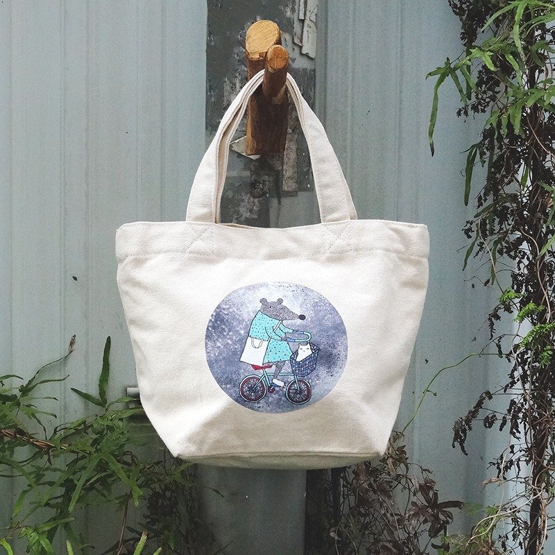 囡囡的画画 | Luna月球小提袋 | 铜扣款 - 手提包/手提袋 - 其他材质 