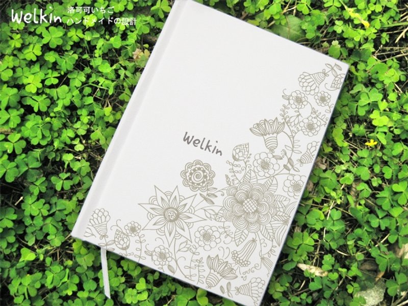 ☆° 洛可可草莓 WELKIN手创 °手工书/笔记本/手帐/日记本-蔓延百花 - 笔记本/手帐 - 纸 