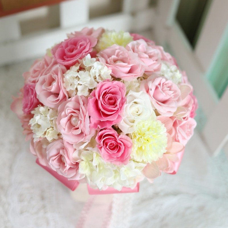 璎珞庄园*手作珠宝捧花*订作*七夕情人节精选-~不凋花系列~~梦幻萝拉B - 植栽/盆栽 - 植物．花 