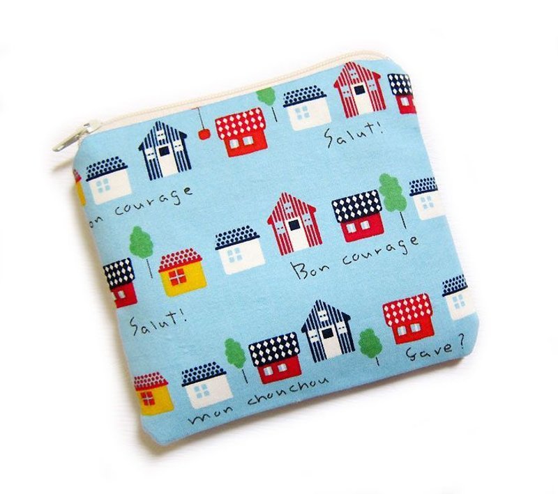 拉炼包/零钱包/手机套    彩色房子 - 零钱包 - 其他材质 