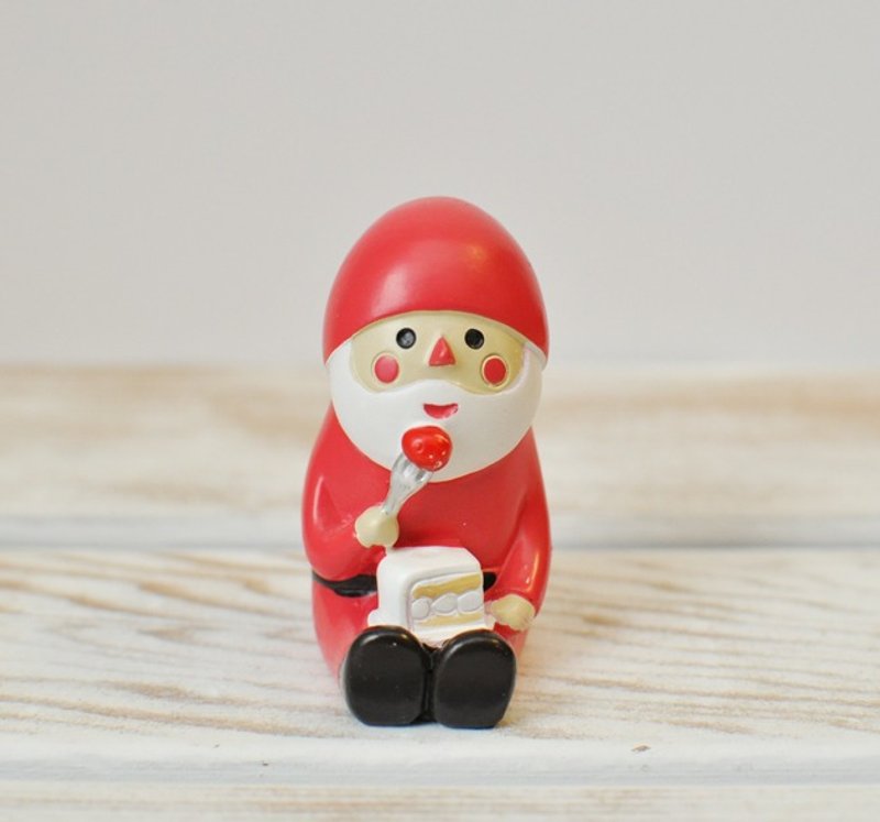 【日本Decole】圣诞限量款 圣诞摆饰品★圣诞老公公的下午茶 - 摆饰 - 其他材质 红色
