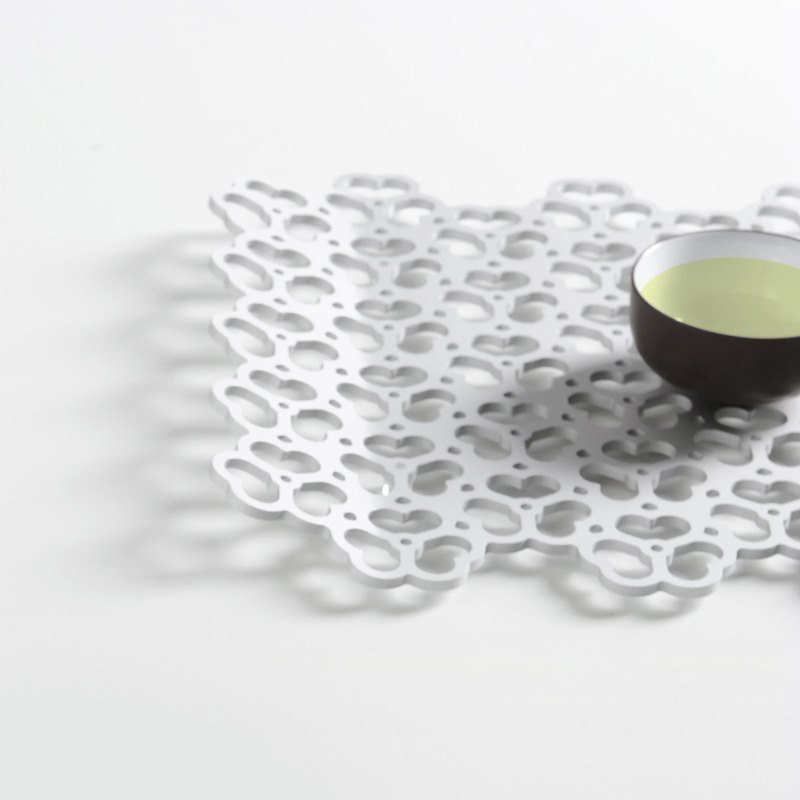 三叶草托盘 - 浅碟/小碟子 - 其他金属 灰色