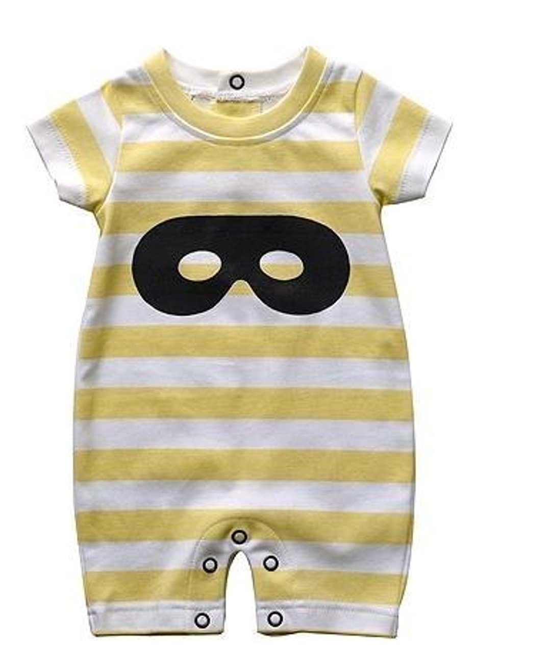 Yello stripe black mask 连身衣 - 其他 - 棉 黄色