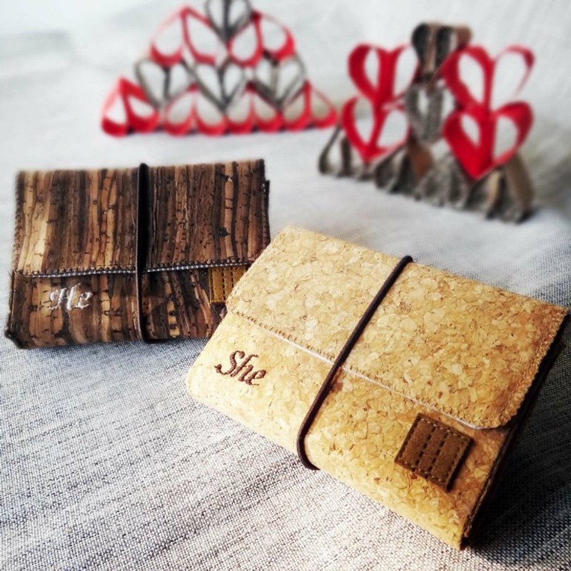 情侣零钱包套装 情侣共同拥有一份缝有他或她名字的难忘礼物 - 零钱包 - 植物．花 多色