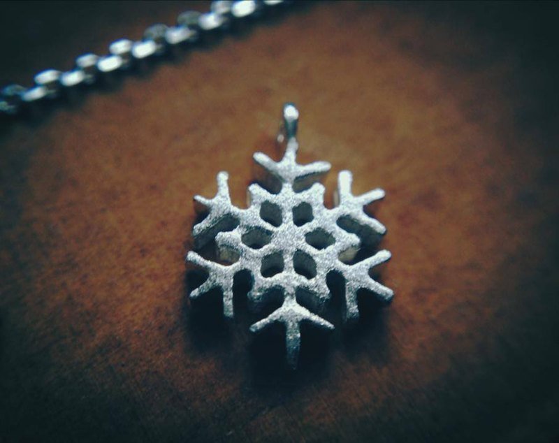 《迷你雪花-冰晶》-项链 - 项链 - 其他金属 银色