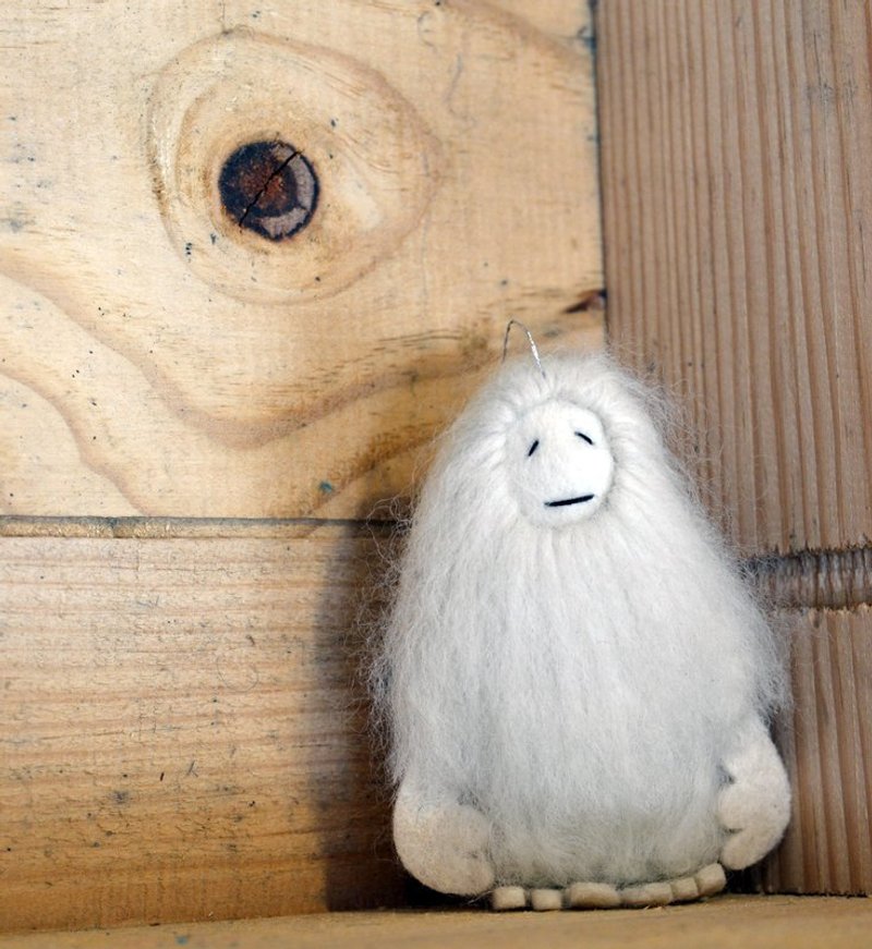 雪怪吊饰＿公平贸易 - 墙贴/壁贴 - 羊毛 白色