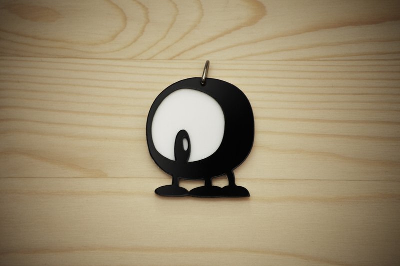 【Peej】眼里只有你·压克力项链/钥匙圈/吊饰 - 钥匙链/钥匙包 - 压克力 黑色