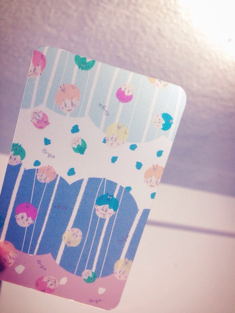 小左手表情透明分装片 - 卡片/明信片 - 纸 多色