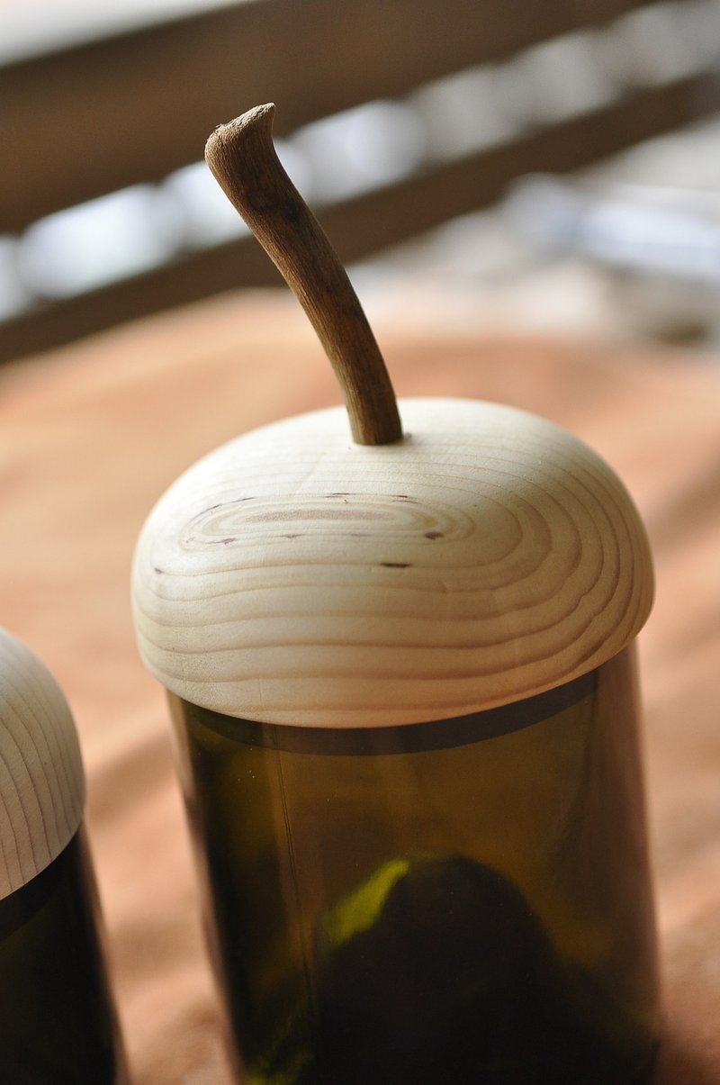 苹果罐 - 收纳用品 - 其他材质 咖啡色