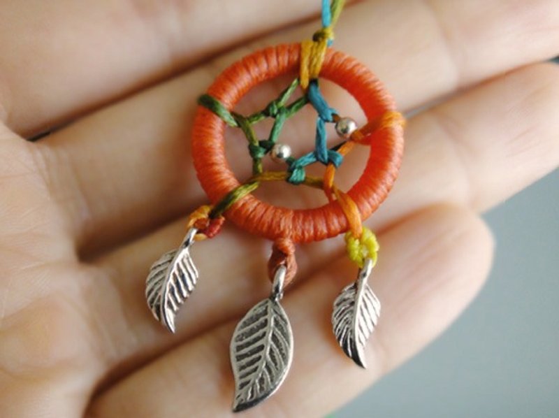 捕梦网 蚕丝蜡线 - 手链/手环 - 防水材质 橘色