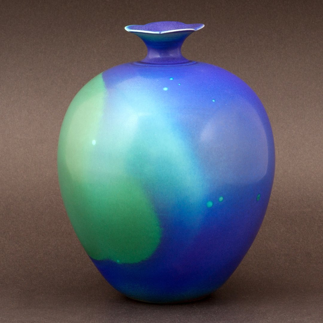 【辛可窯】極光祥瓶 花瓶 高24cm 劉峰雄 作 單一作品 - 摆饰 - 其他材质 多色