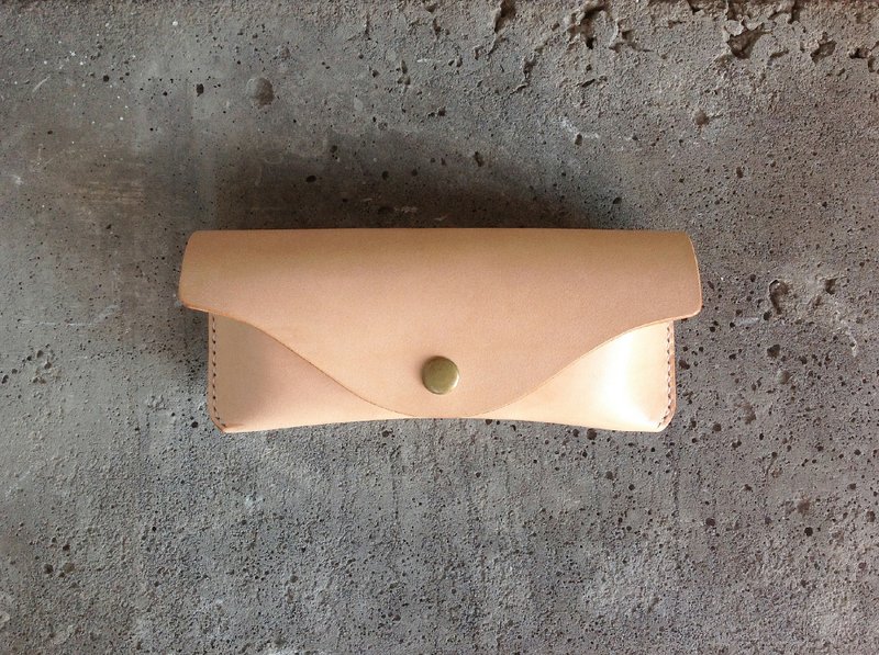 手工植鞣革 眼镜盒/眼镜套 - 化妆包/杂物包 - 真皮 多色