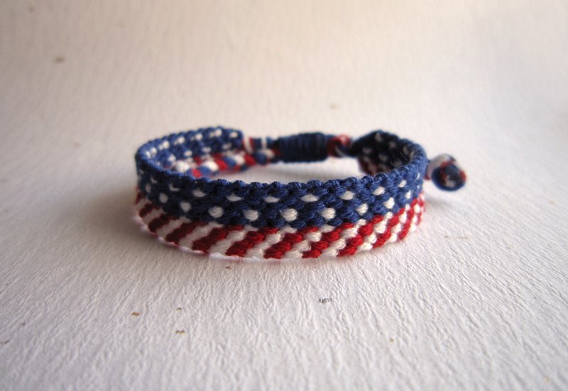 美国风 幸运绳编织手环 - 手链/手环 - 棉．麻 多色