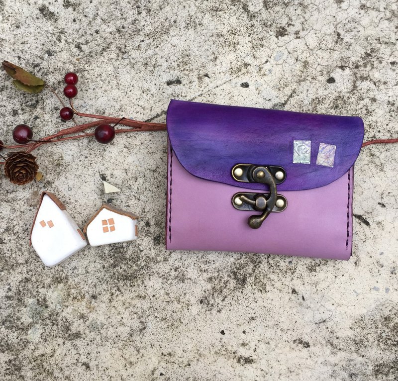 Dear U 手风琴短夹 - 里斯本的故事 - 皮夹/钱包 - 真皮 紫色