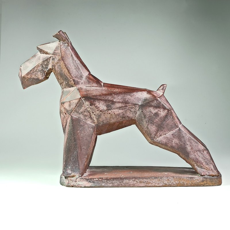 雪瑞纳犬-铁锈效果 摄影道具 Schnauzer - 摆饰 - 其他材质 紫色