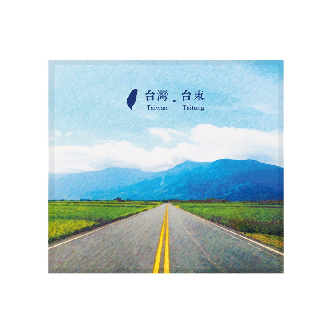 【布漾】印花万用布 台东意象2 超细纤维=手机=平板=笔电=原创 - 眼镜盒/眼镜布 - 聚酯纤维 蓝色
