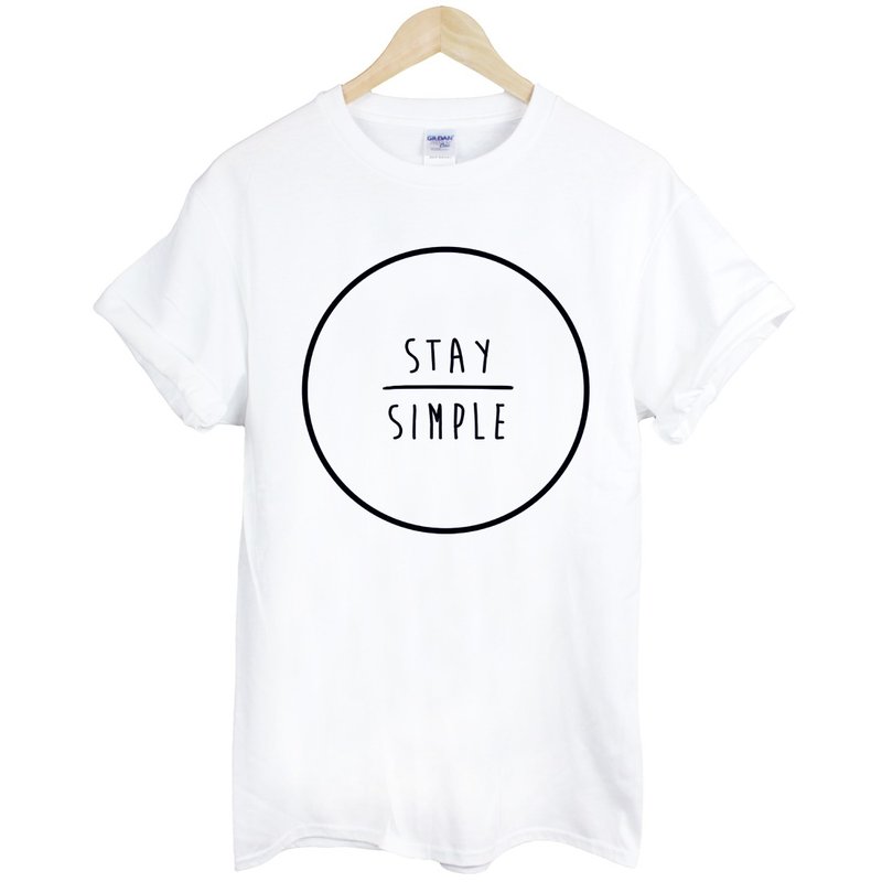 STAY SIMPLE-Circle短袖T恤-2色 保持简单圆形 三角形 几何 设计 自创 品牌 时髦 圆 文青 - 男装上衣/T 恤 - 棉．麻 多色