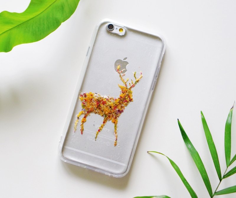 碎花小鹿系列// 植物标本 押花手机壳 iphone 5/5s/SE/6/6s/6 plus/6s plus/7/7plus/Samsung S4/S5/S6/S6Edge/S7/S7Edge/Note3/Note4/Note5 - 手机壳/手机套 - 硅胶 